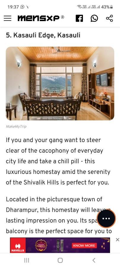 Kasauli Edge Apt With Balcony Zewnętrze zdjęcie